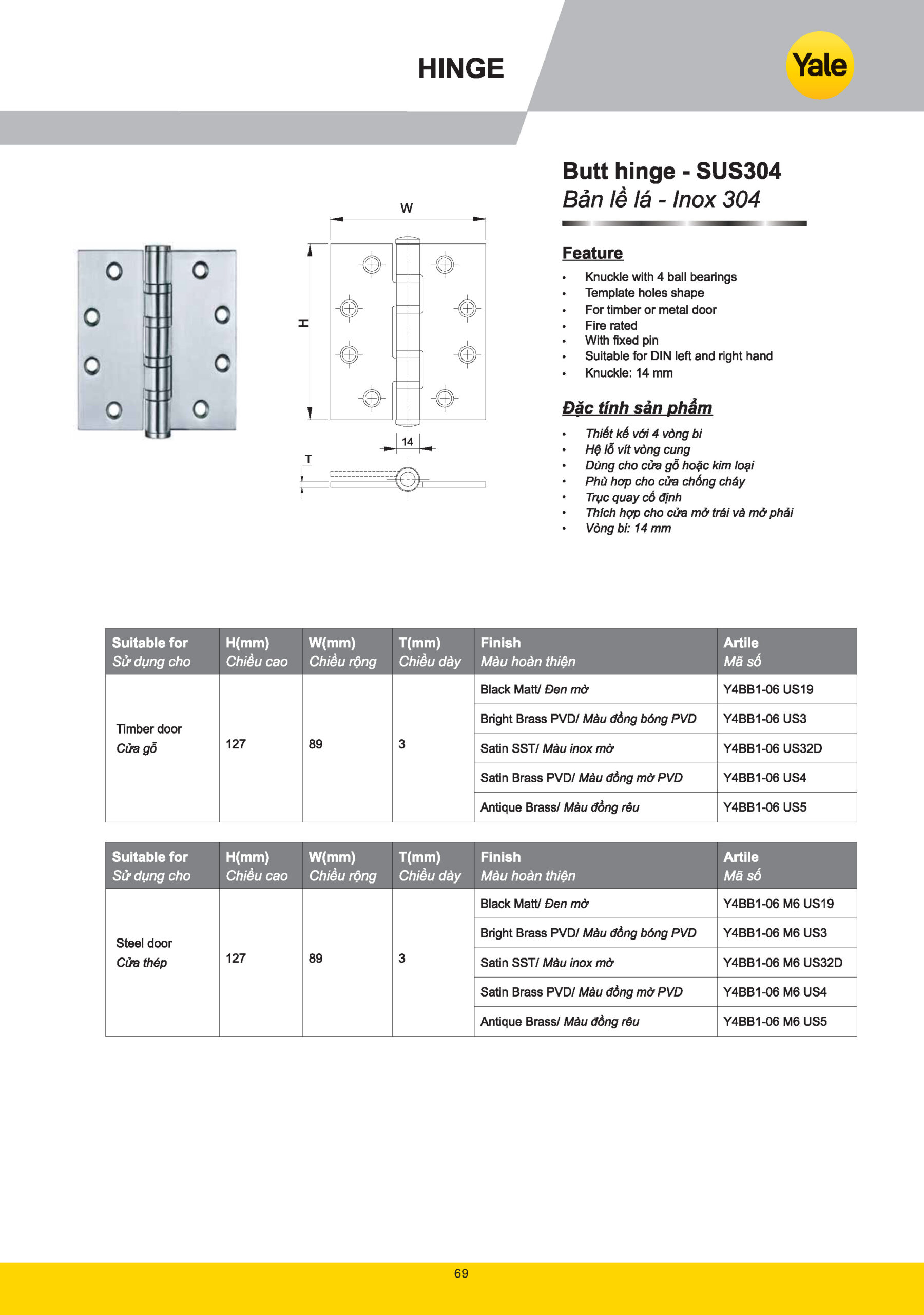 Bản Lề Yale catalogue yale 2025 Page 067 scaled