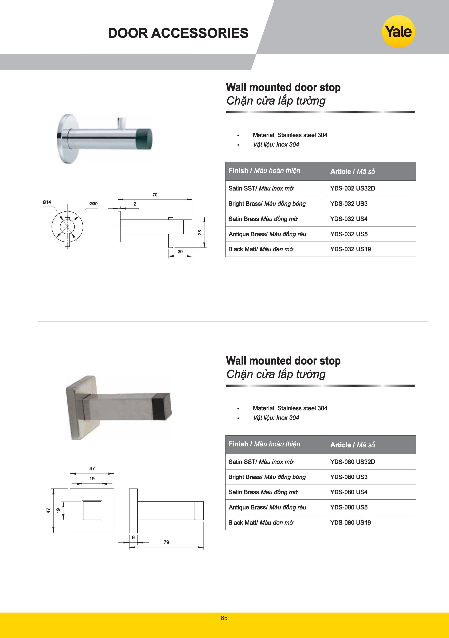 Phụ kiện cửa Yale catalogue yale 2025 Page 083 scaled
